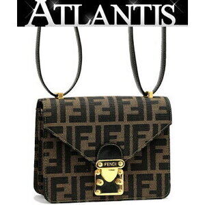 Fendi Zucca Shoulder Bag Brown Canvas GG